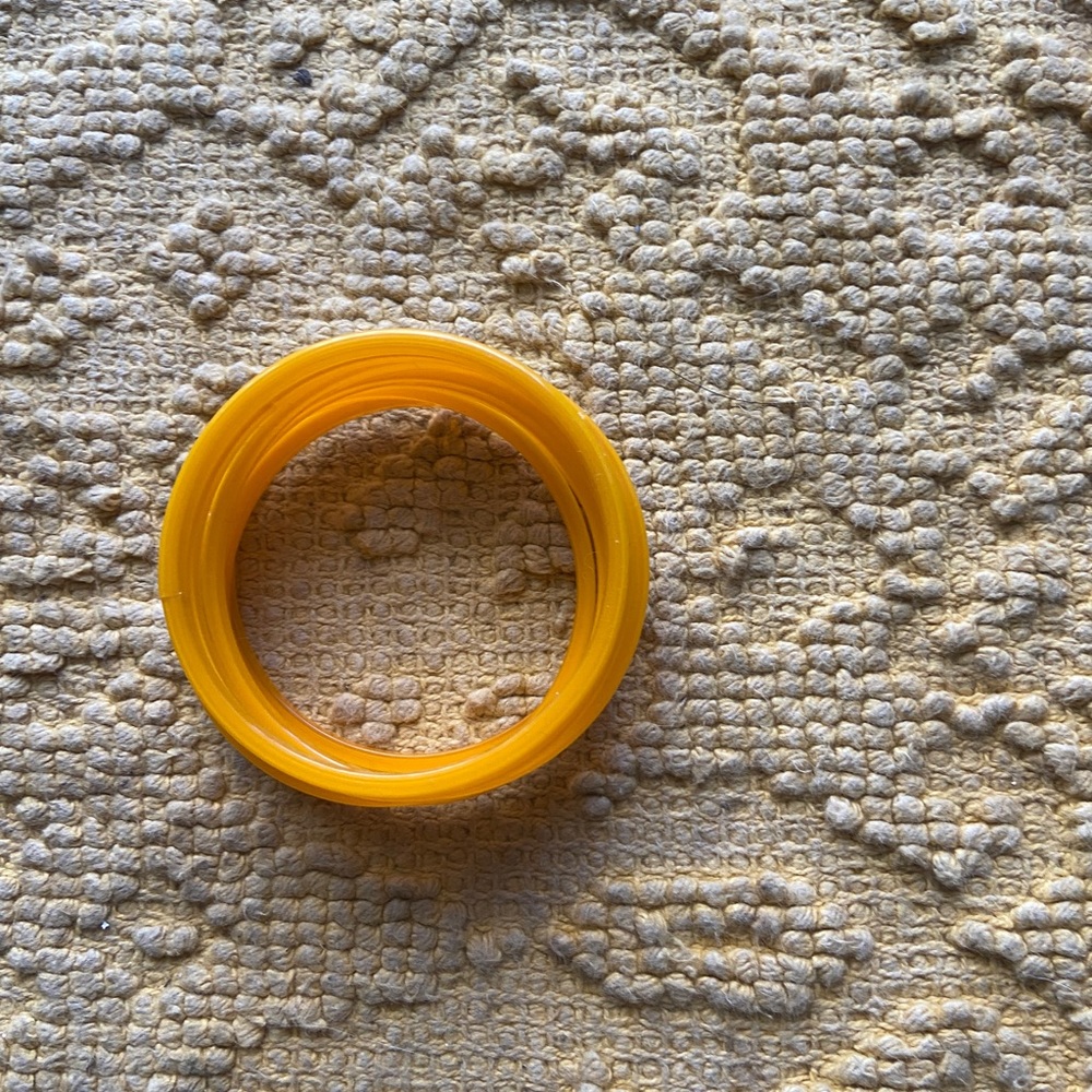Yellow Glass Bangles Small - Picture 3 of 6